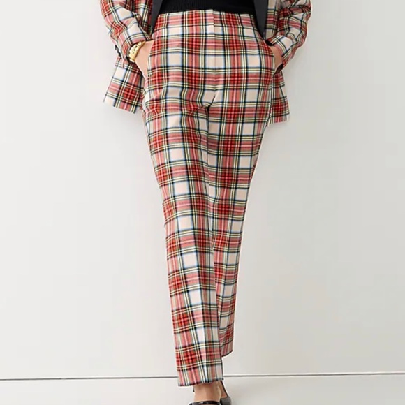 J. Crew Pants & Jumpsuits Willa Cropped Flare Pant In Snowy Stewart